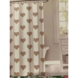 Envogue  with love shower curtain 72 x 72 Hearts